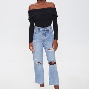 Forever 21 off the shoulder body suit